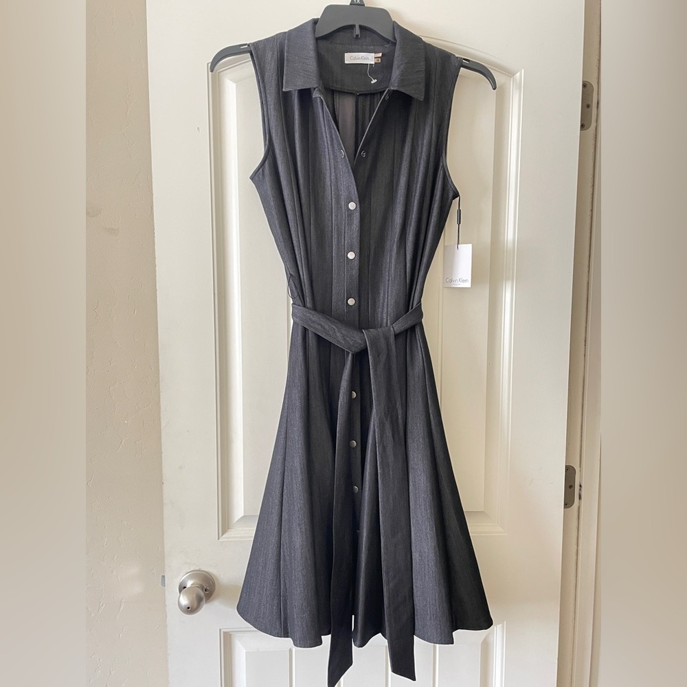 Calvin Klein Black Sleeveless Dress